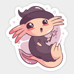 axolotl, axolotl pattern, salamander , salamander shirt, olm, pond newt, lizard , mexican salamander Sticker